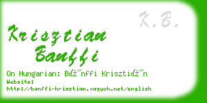 krisztian banffi business card